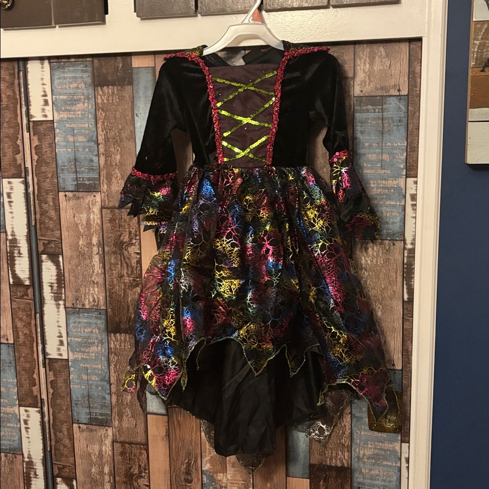Colorful Witch Costume Dress